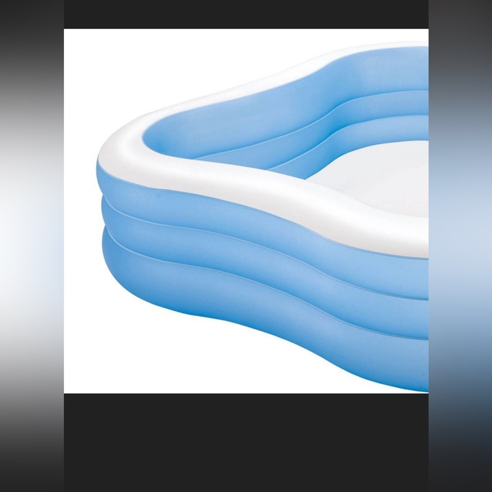 Blue and White Inflatable Pool - Picture 6 of 6